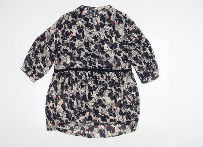Marks and Spencer Women's Floral Dress, Size 14, Beaded
