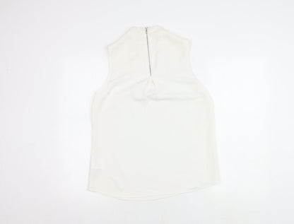 Womens UK Size 12 Warehouse White Basic Blouse