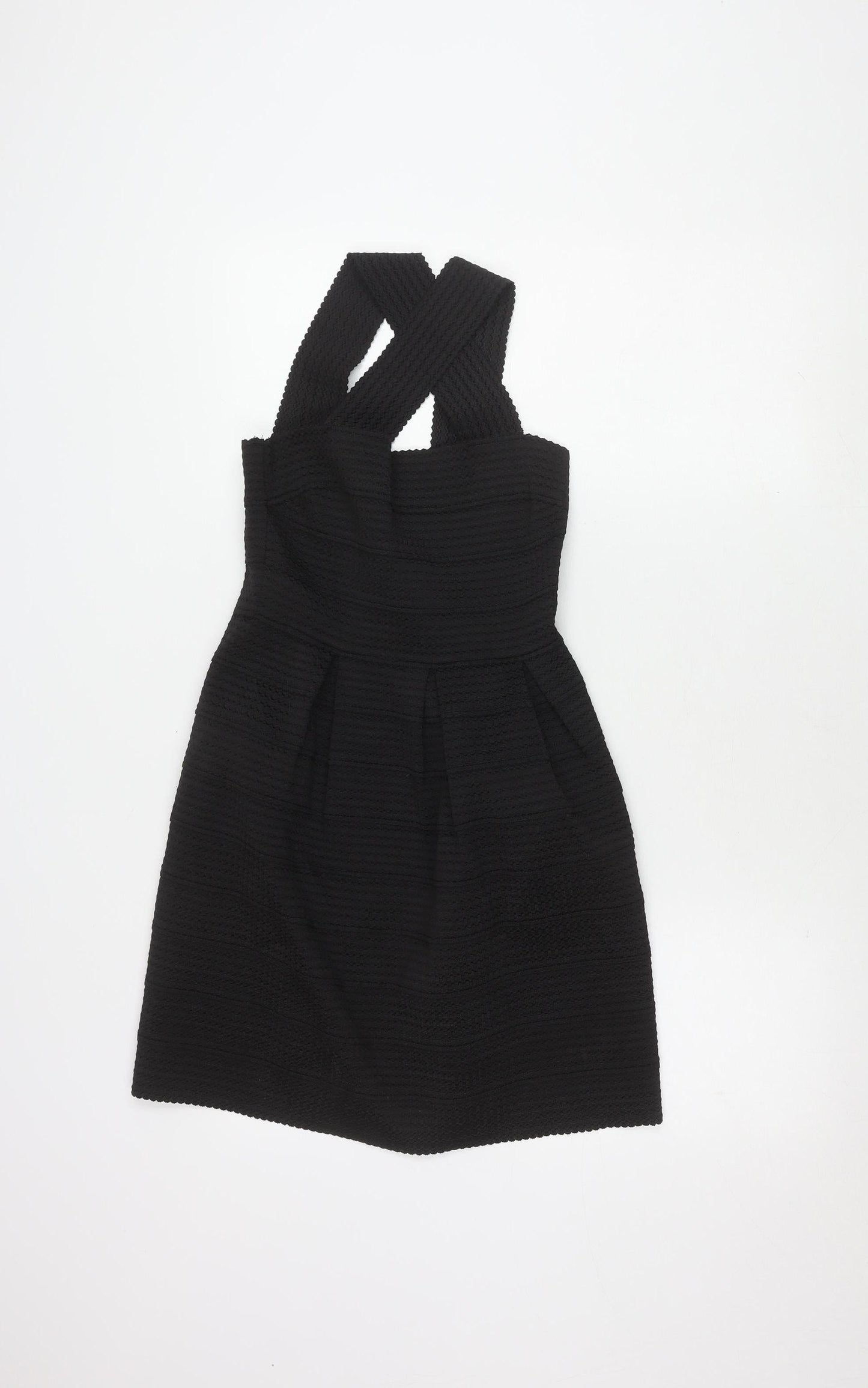 New Look Women’s Black Dress Size 8 with Zip Closure