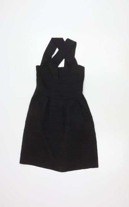 New Look Women’s Black Dress Size 8 with Zip Closure