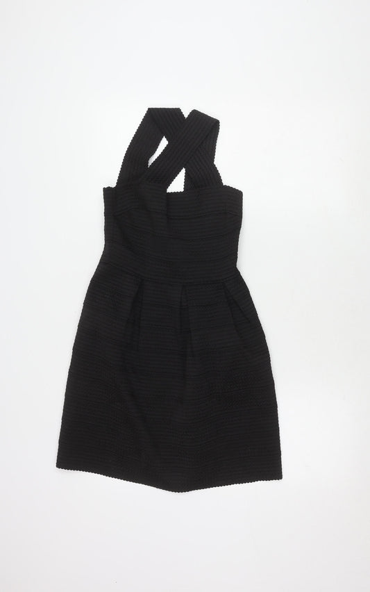 New Look Women’s Black Dress Size 8 with Zip Closure