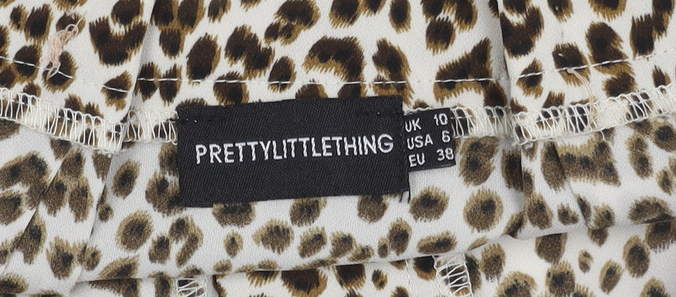 PrettyLittleThing Women's Leopard Print Mini Skirt