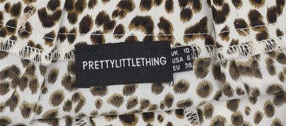 PrettyLittleThing Women's Leopard Print Mini Skirt