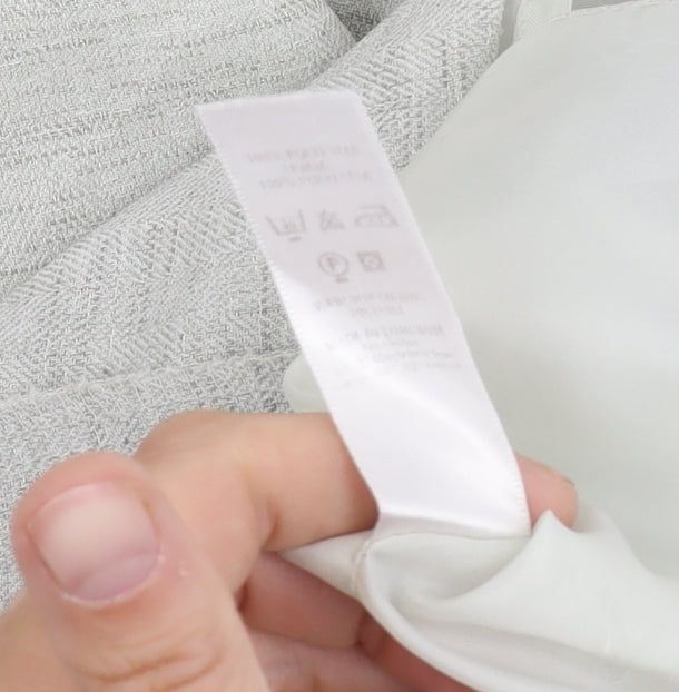 BHS Women's Grey Zip Skirt, No Pattern