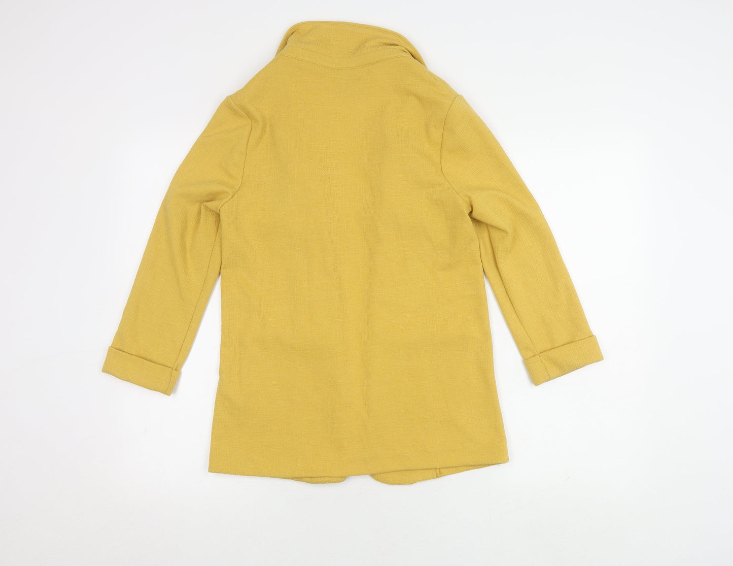 New Look Women's Yellow Blazer, Size 8, Regular Knit