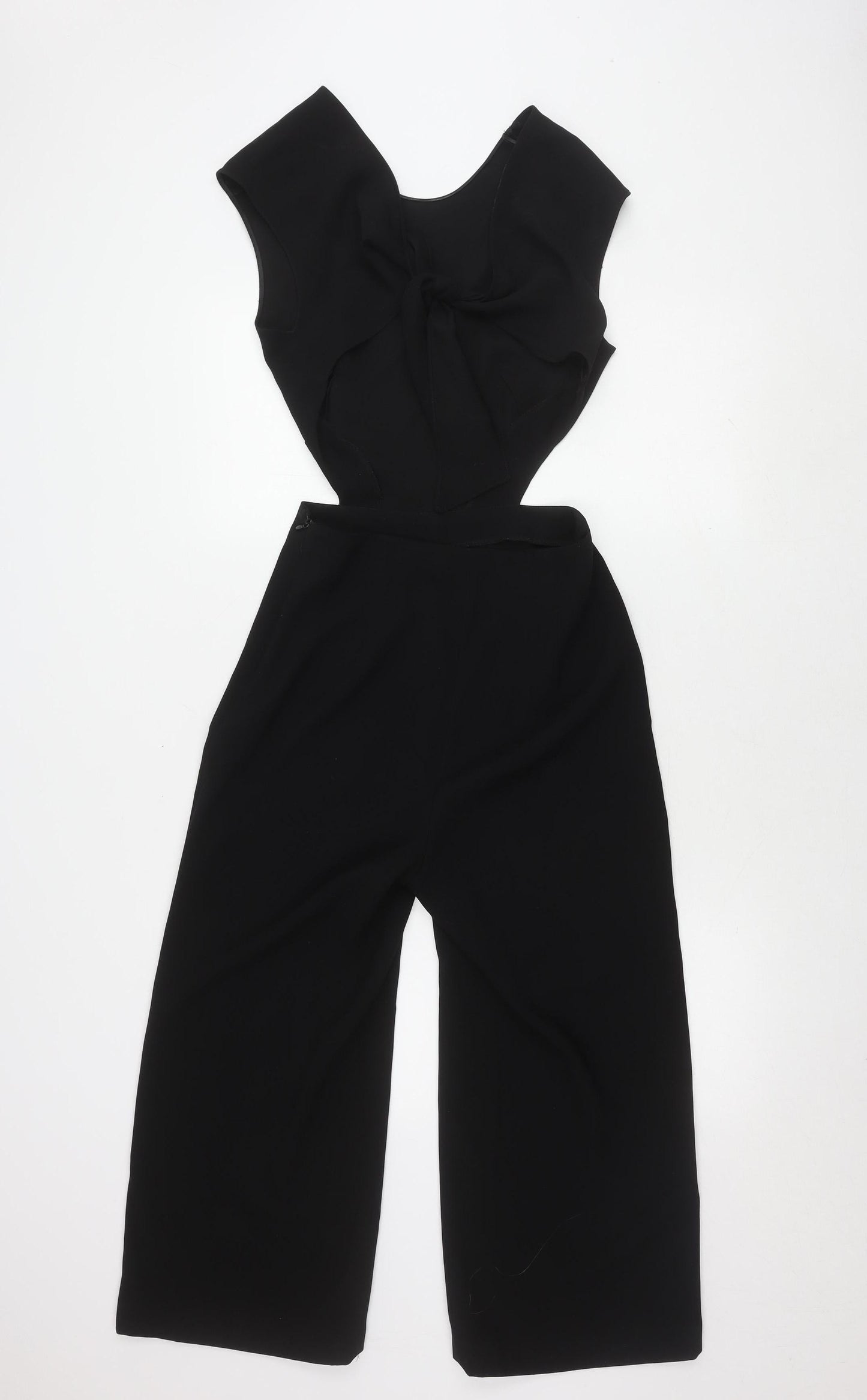 Zara Women's Black XS Wide-Leg Jumpsuit - Casual Style