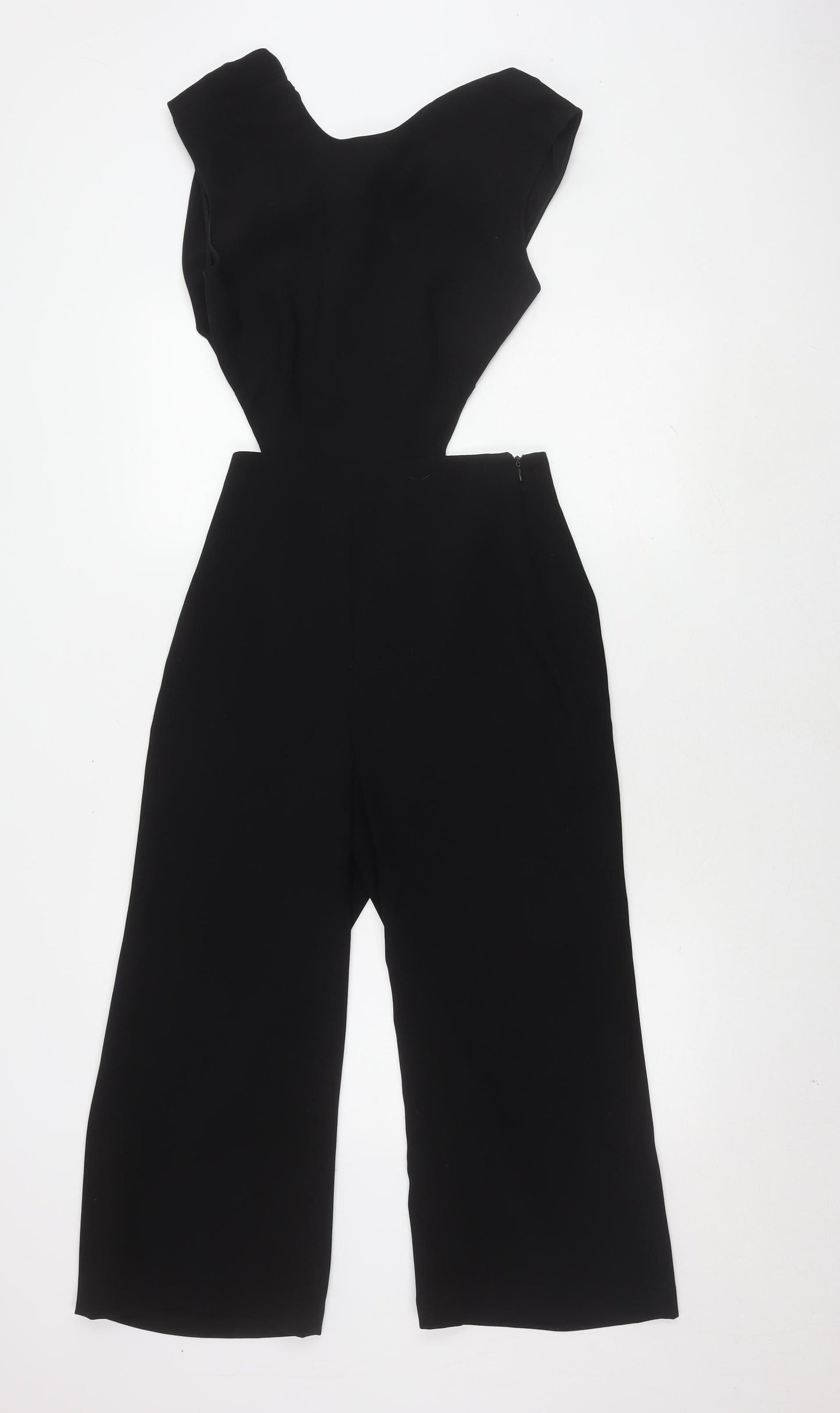 Zara Women's Black XS Wide-Leg Jumpsuit - Casual Style