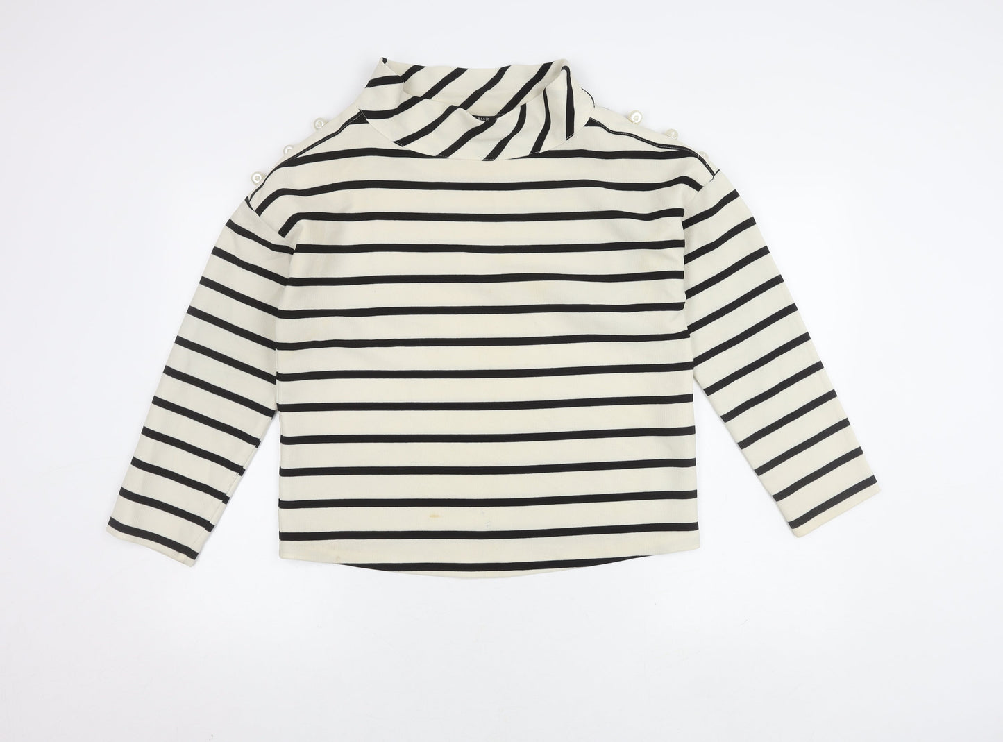 Womens UK Size 12 Zara White Basic Blouse