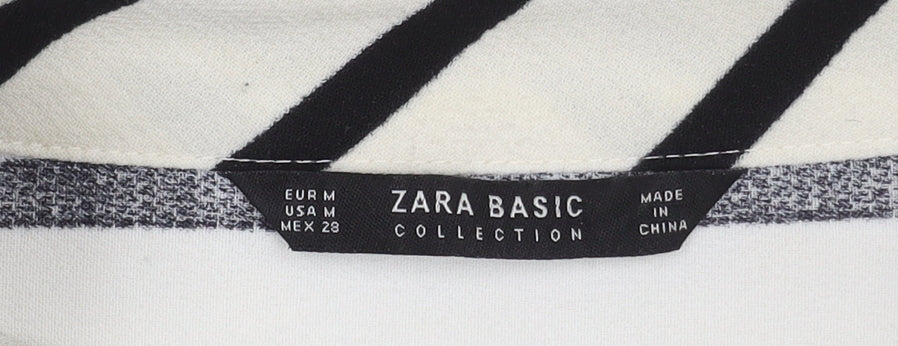 Womens UK Size 12 Zara White Basic Blouse