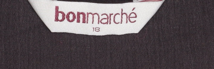 Bonmarché Women's Brown V-Neck Sequin Tunic Size 18