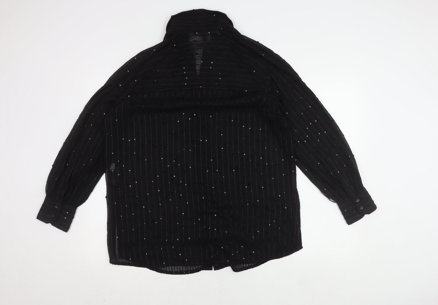 Womens UK Size 12 NEXT Black Basic Blouse