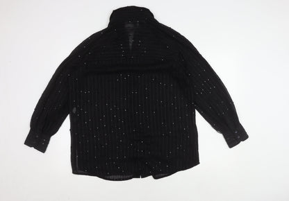 Womens UK Size 12 NEXT Black Basic Blouse