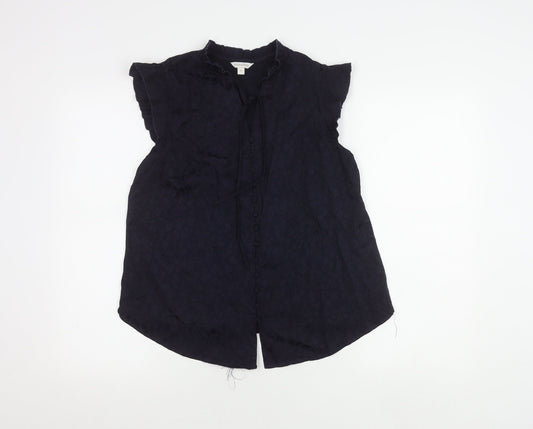 Womens UK Size M Monsoon Black Basic Blouse