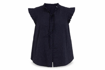 Womens UK Size M Monsoon Black Basic Blouse
