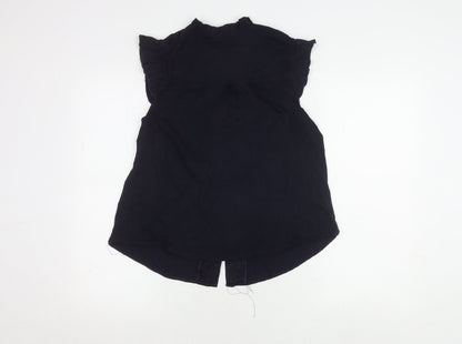 Womens UK Size M Monsoon Black Basic Blouse