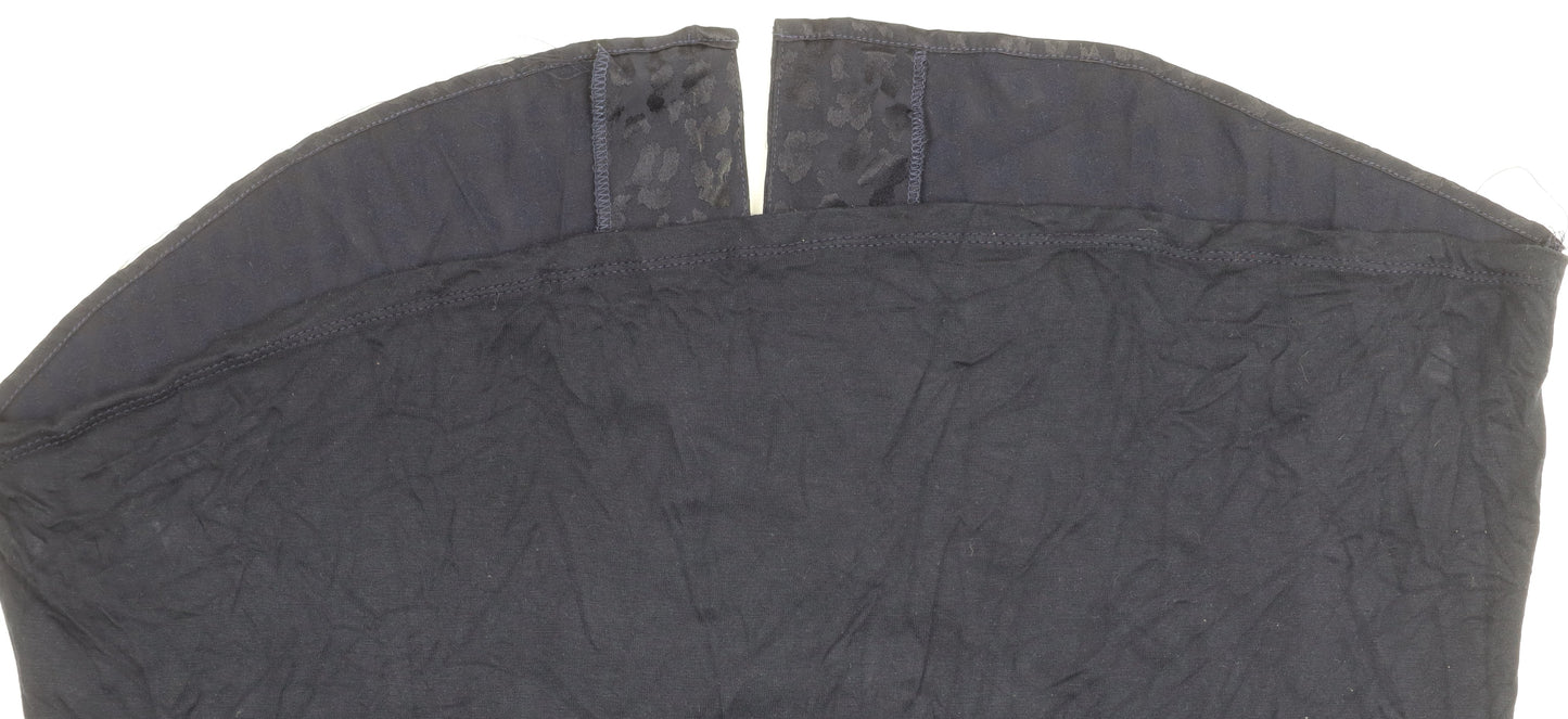 Womens UK Size M Monsoon Black Basic Blouse