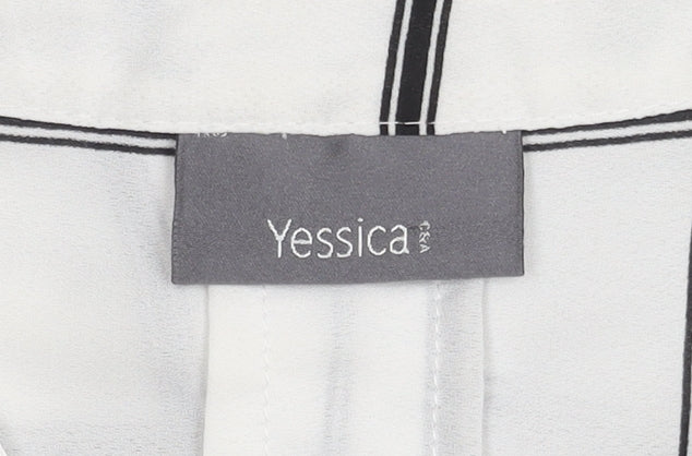 Womens UK Size 12 Yessica White Basic Blouse