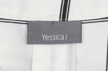 Womens UK Size 12 Yessica White Basic Blouse
