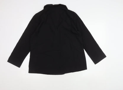 Dorothy Perkins Black Women's Blazer, Shawl Lapel, UK 14, Elegant
