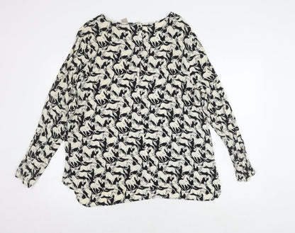 Womens UK Size 20 H&M Multicoloured Basic Blouse