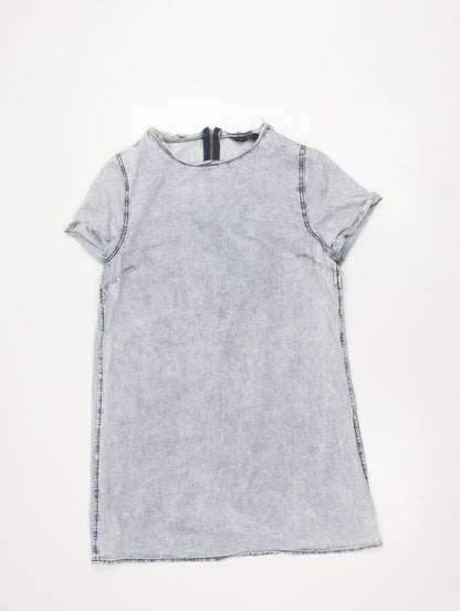 New Look Women's Grey Cotton Dress Size 16