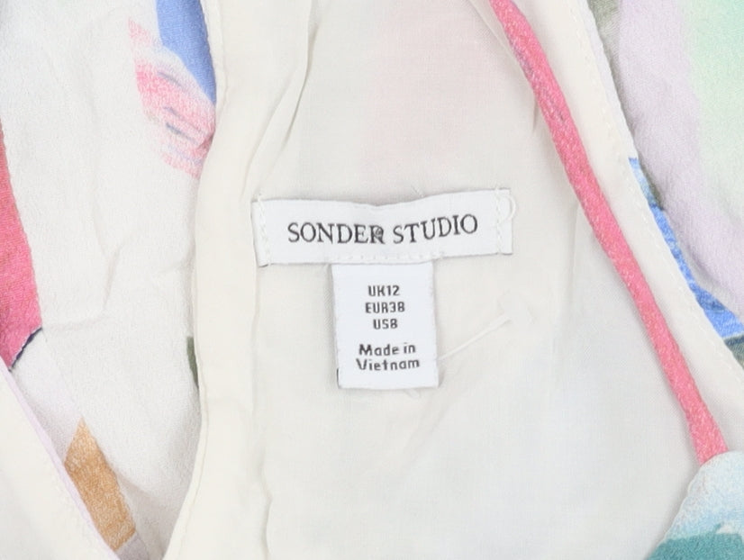 Womens UK Size 12 Sonder Studio Multicoloured Camisole Tank