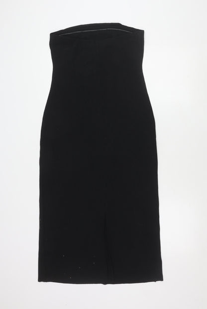 Marks and Spencer Women's Black Midi Dress Size 12