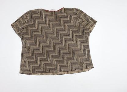 Womens UK Size 20 Bonmarché Beige Basic Blouse