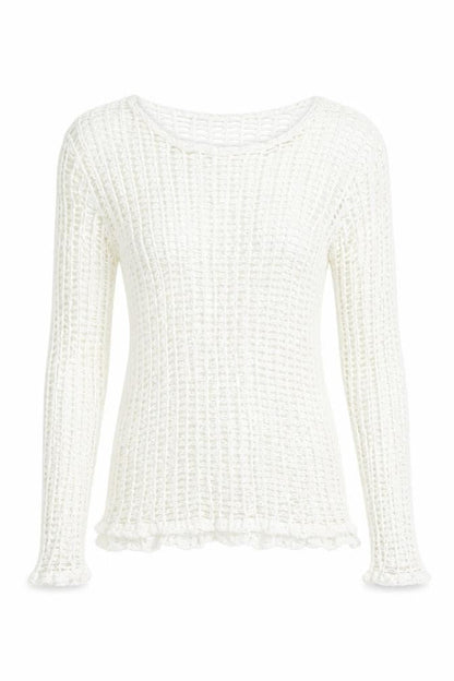 Zara Trafaluc Women's White Crochet Top Size 8