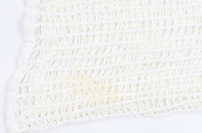 Zara Trafaluc Women's White Crochet Top Size 8