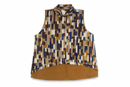 Womens UK Size 10 Zara Multicoloured Basic Blouse
