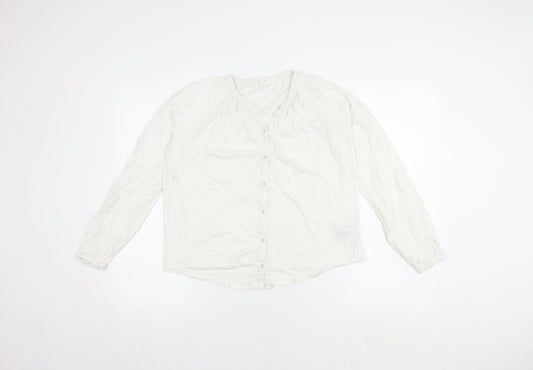 Womens UK Size 10 Marks and Spencer White Basic Blouse