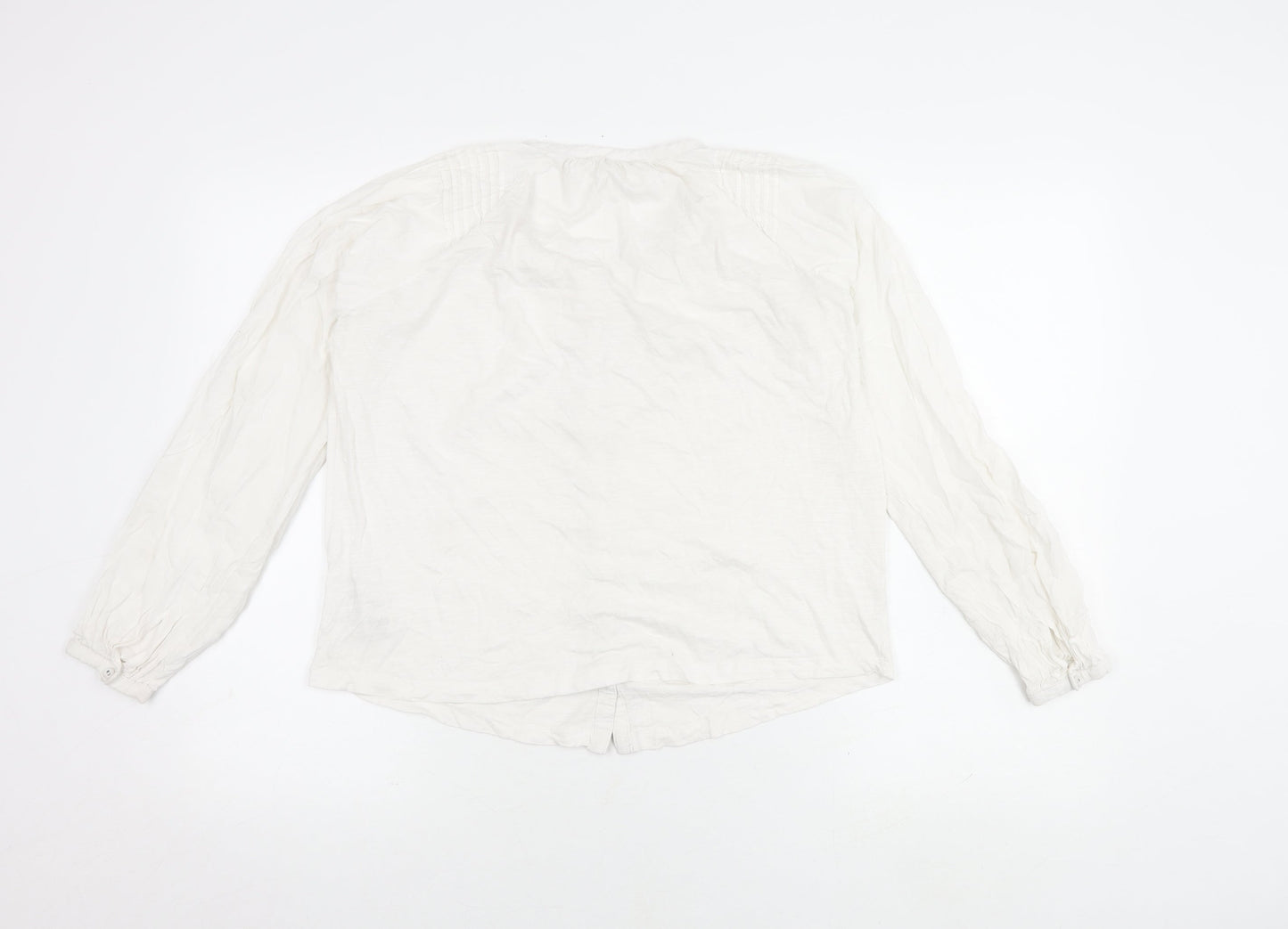 Womens UK Size 10 Marks and Spencer White Basic Blouse