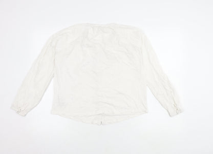 Womens UK Size 10 Marks and Spencer White Basic Blouse