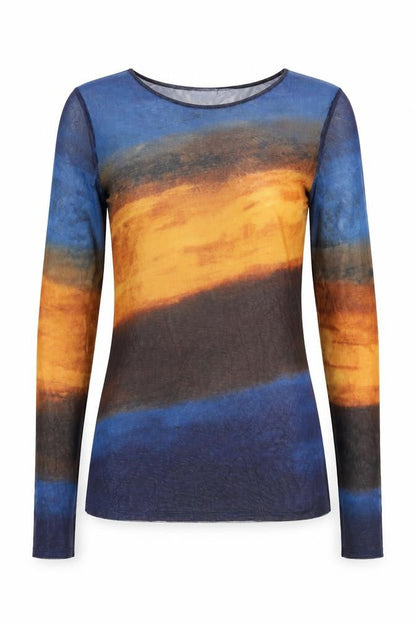 Womens UK Size M Zara Multicoloured Basic Blouse