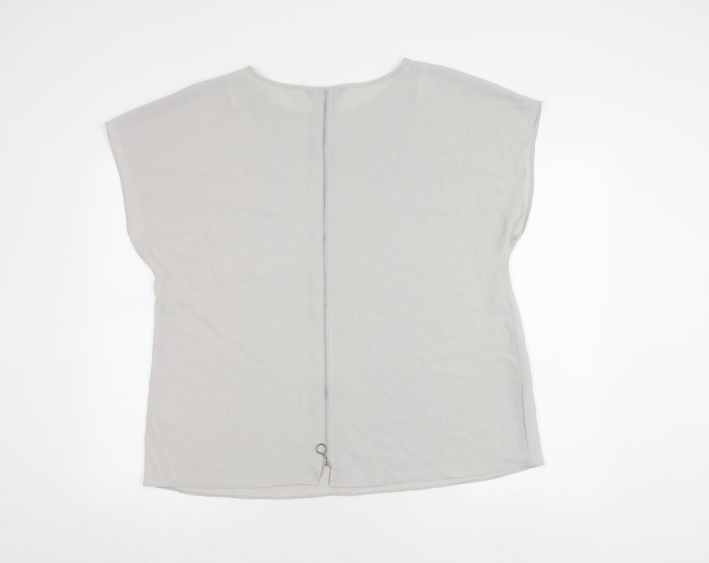 Womens UK Size 18 Dorothy Perkins Grey Basic Blouse