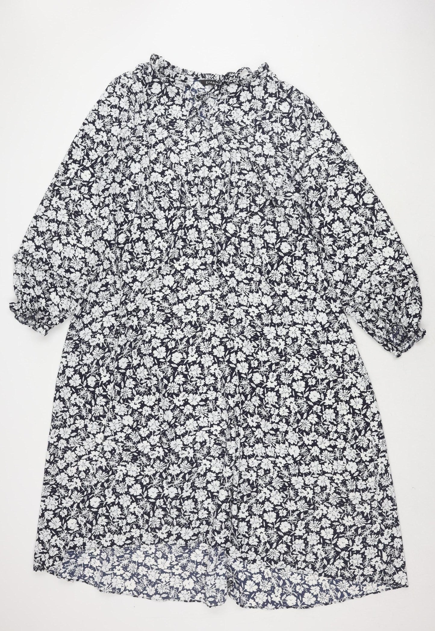 Evans Women's Multicoloured Floral Dress Size 22