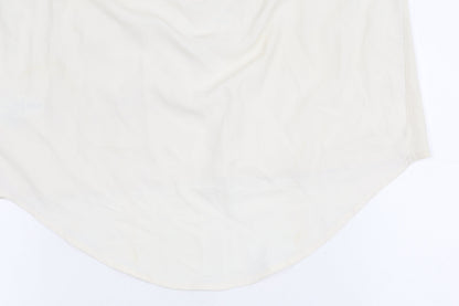Womens UK Size 8 NEXT Ivory Basic Tank