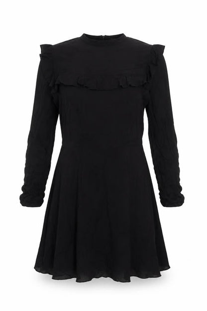 New Look Women's Black Dress, Size 12, Long Sleeve
