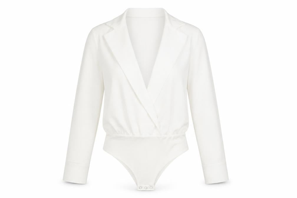 Womens UK Size 8 Zara White Wrap Blouse