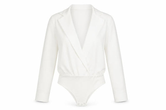 Womens UK Size 8 Zara White Wrap Blouse