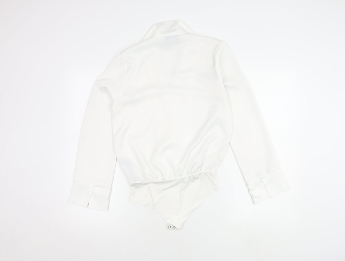 Womens UK Size 8 Zara White Wrap Blouse
