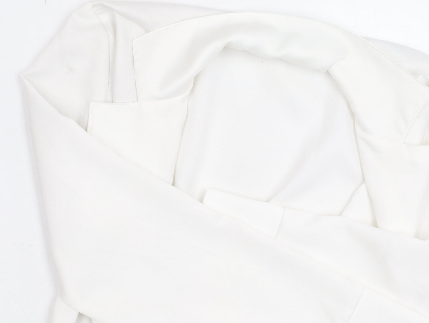 Womens UK Size 8 Zara White Wrap Blouse