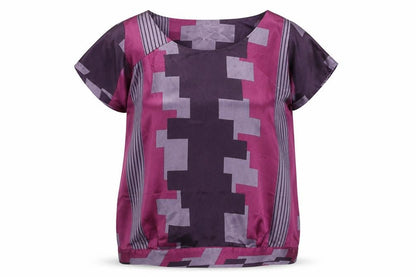 Womens UK Size 12 NEXT Multicoloured Basic Blouse