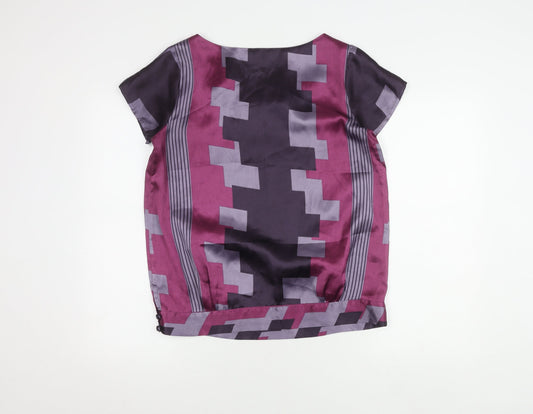 Womens UK Size 12 NEXT Multicoloured Basic Blouse
