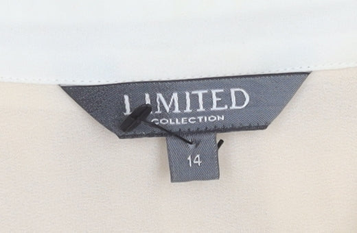 Womens UK Size 14 Limited Collection Beige Basic Blouse