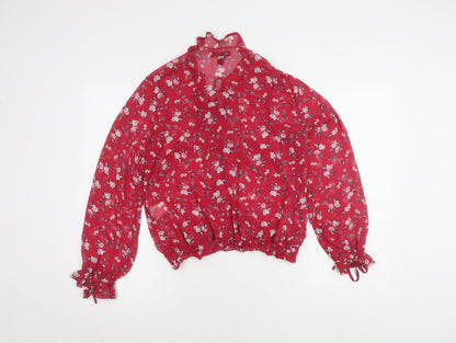 Womens UK Size 12 QED London Red Blouse