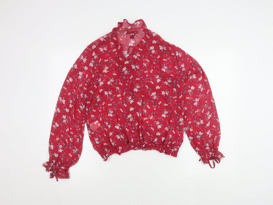 Womens UK Size 12 QED London Red Blouse