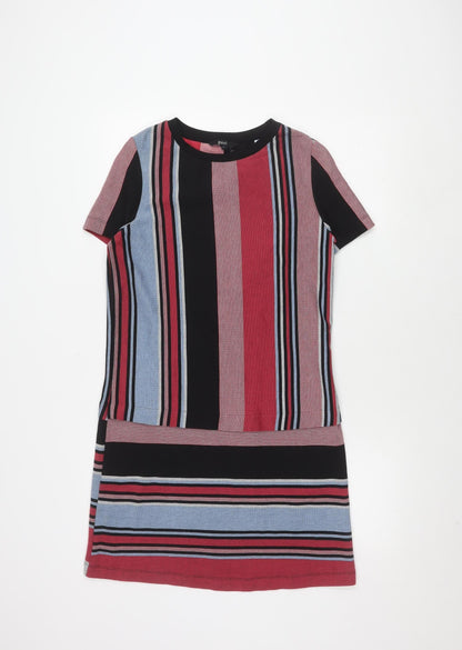Next Women's Multicoloured Striped Dress Size 6