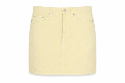 Weekday Women's Yellow Short Pencil Skirt Size 12